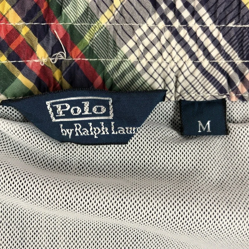 Polo Ralph Lauren Swim Trunks Mens Med Navy Blue Pony Logo Cargo Pocket Classic